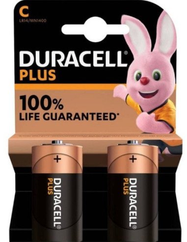 Duracell Plus C LR14 MN1400 2 psc Alkaline Batteries | baterija.lt