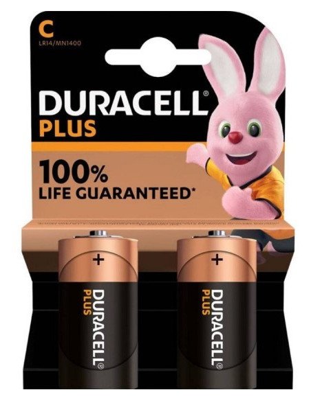 Duracell Plus C LR14 (MN1400) Baterijos, 2 vnt.| baterija.lt