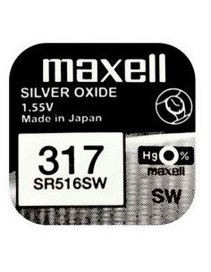 Maxell SR516SW (317) sidabro oksido baterija 1,55V | baterija.lt