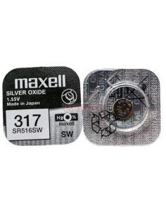 Maxell SR516SW (317) sidabro oksido baterija 1,55V | baterija.lt 2