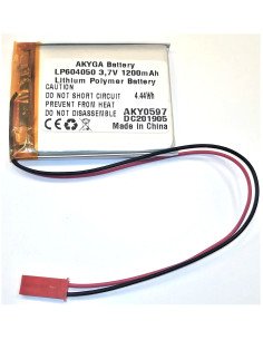 Akyga Li-Pol 604050 3,7 V 1200 mAh akumuliatorius | baterija.lt 2
