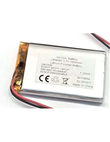 Akyga 654060 Li-polymer battery 3.7 V | baterija.lt