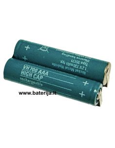 Varta Ni-MH pack AAA 2.4V 700mAh | baterija.lt