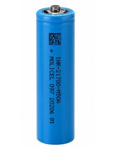 Molicel INR21700-M50A 21700 5000mAh 3,6V 15A su galvute | baterija.lt 2