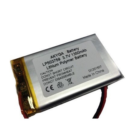 Akyga Li-polimer baterija (503759) 1350 mAh 3.7 V | baterija.lt
