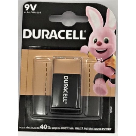 Duracell Extra Life 6LR61 MN1604 9V šarminė baterija | baterija.lt