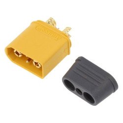 AMASS XT90I-M Male Connector 40A/90A with Signal Contacts | baterija.lt