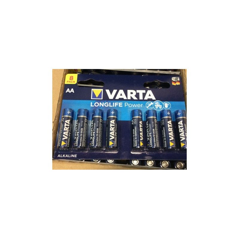 VARTA Longlife AA LR6 8 vnt. šarminės baterijos | baterija.lt