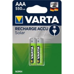 VARTA Solar AAA 550 mAh batteries 2 pcs | baterija.lt 2