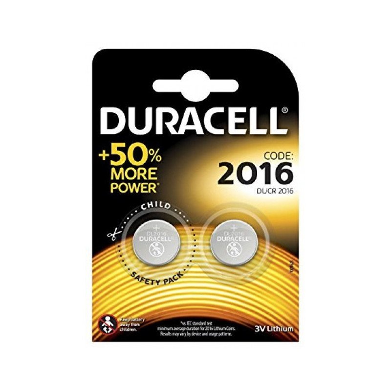Duracell CR2016 3V Lithium Battery (2 Pack) | baterija.lt