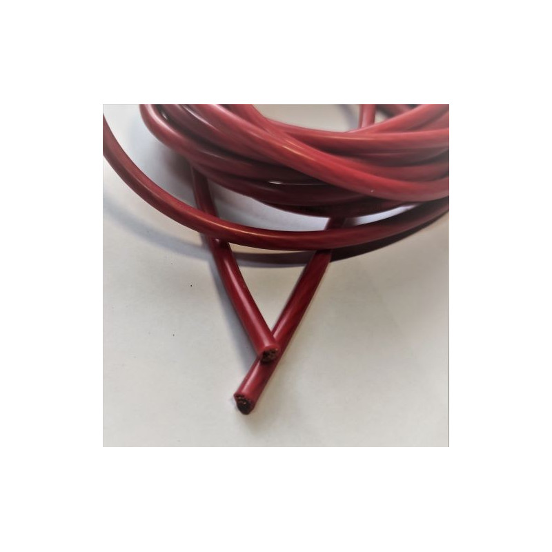 Silicone wire 6mm 8mm² (red)