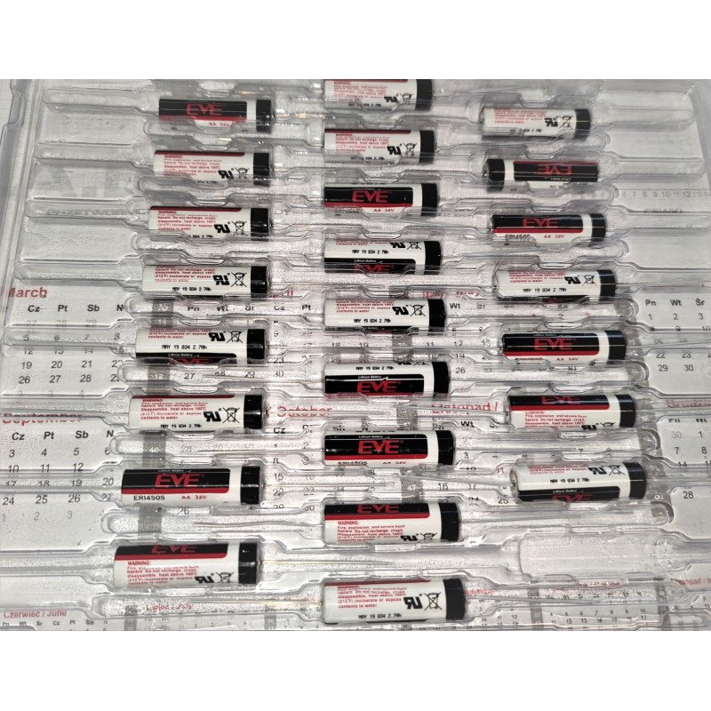 ER14505 3.6V Li-SOCl2 (AA) axial išvadai| baterija.lt