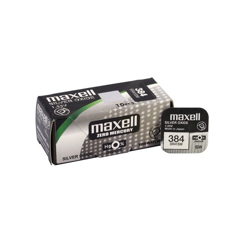 Maxell 384 / 392 SR41SW Silver Oxide Battery | baterija.lt
