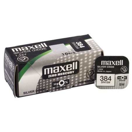 Maxell 384 / 392 SR41SW Silver Oxide Battery | baterija.lt