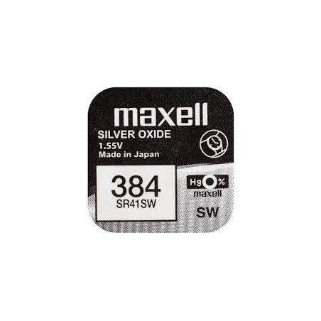 Maxell 384 / 392 SR41SW Silver Oxide Battery | baterija.lt