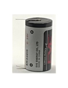 EVE ER34615 lithium battery 3.6V 19Ah Li-SOCl2, D, with U-shaped tabs | baterija.lt 2