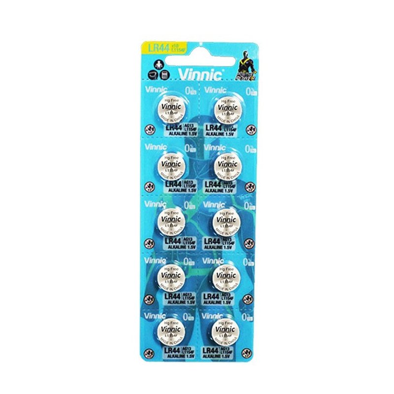 Vinnic AG13 LR44 L1154F Battery 1.5V | baterija.lt