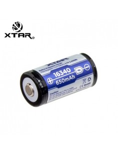 Xtar battery 16340  650mah