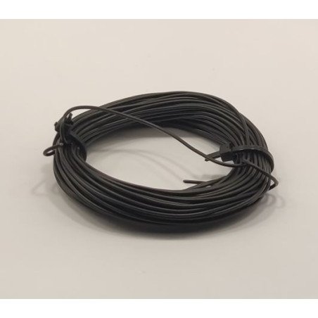 PVC varinis laidas 0,7mm 0,08mm (juodas) | baterija.lt
