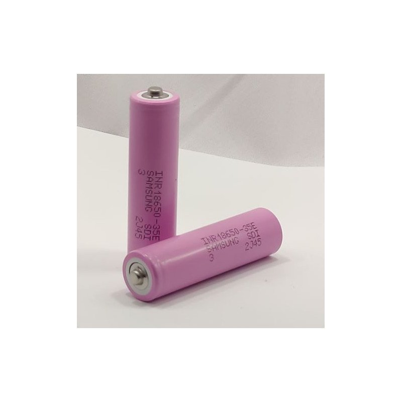 Samsung INR18650-35E with Metal Positive Cap 3500mAh 8A | baterija.lt