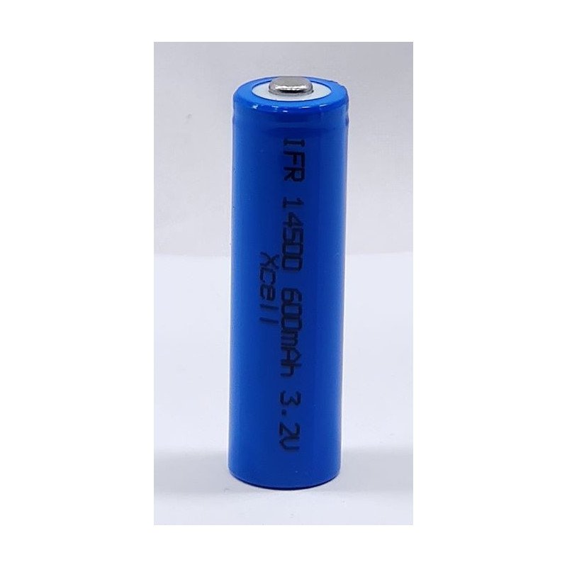 LiFePO4 14500 600mAh 3.2V baterija | baterija.lt