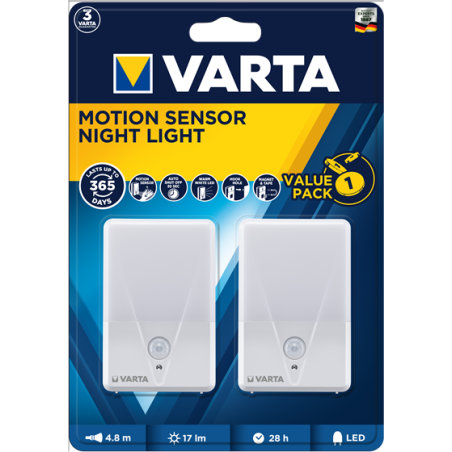 Varta Motion Sensor Night Light 16624 (2 Pack) | baterija.lt
