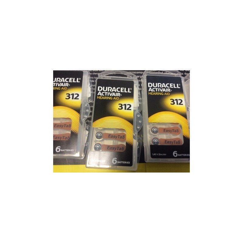 Duracell Size 312 Hearing Aid Batteries | baterija.lt