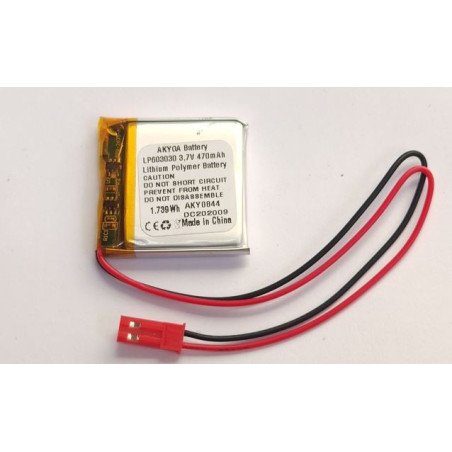 Li-polimer ( 603030 ) 470mAh | baterija.lt