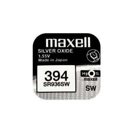 Maxell 394 380 SR936SW silver oxide battery | baterija.lt