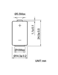 Saft LS14250 ličio baterija 3,6 V 1/2 AA | baterija.lt 2