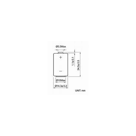 Saft LS14250 3.6 V battery| baterija.lt