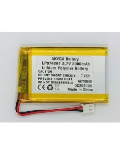 Akyga LP674261 Li-Po akumuliatorius 3,7V 2000mAh | baterija.lt