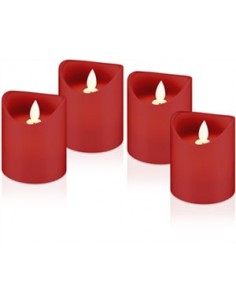 Candles 4pcs red (75mm x...