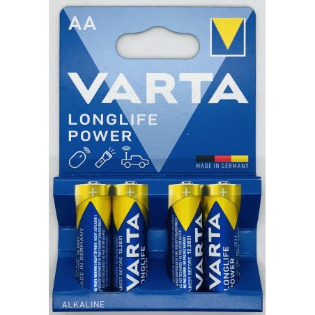 VARTA Longlife AA LR6 4 vnt. šarminės baterijos | baterija.lt