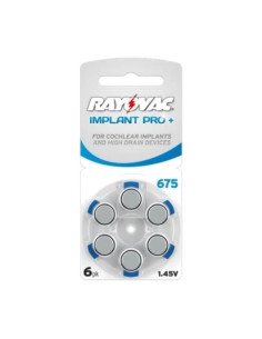 Rayovac 675 Implant Pro+ baterijos implantams (6 vnt.) | baterija.lt