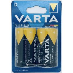 Varta Zink R20 (D size) Zinc-Carbon Battery 1.5V (2-Pack) | baterija.lt
