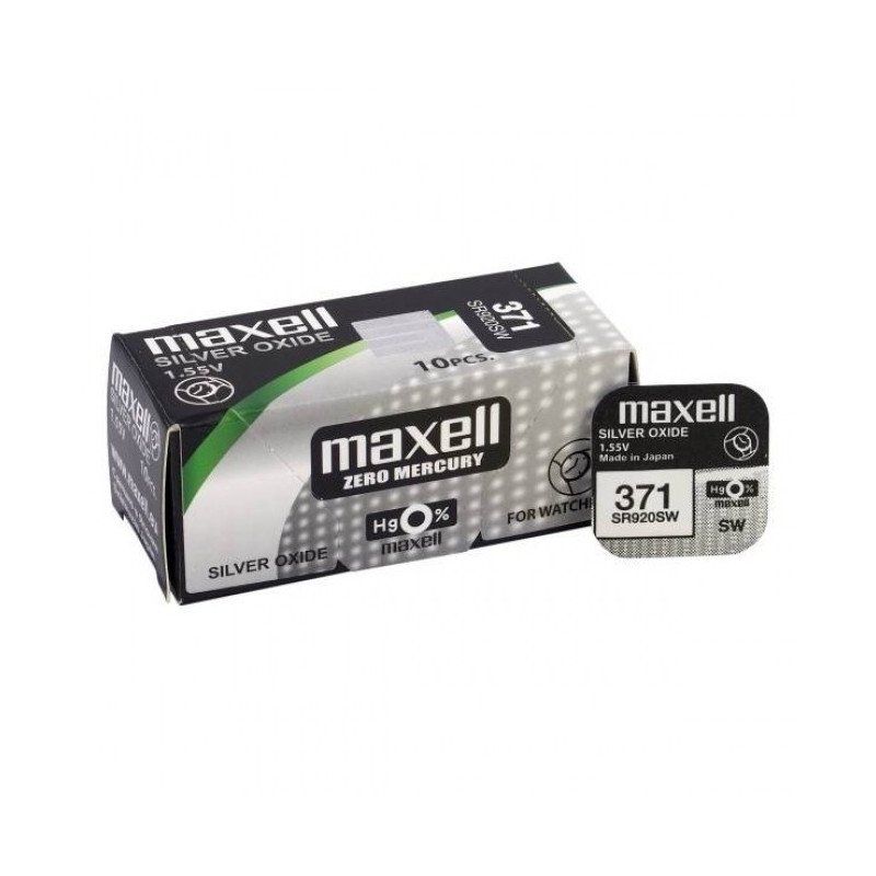 Maxell 371 (SR920SW) Battery 1.55V | baterija.lt