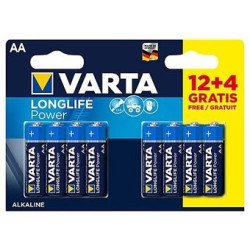 VARTA Longlife AA LR6 16 pcs alkaline batteries | baterija.lt 2