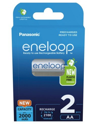Panasonic Eneloop AA 2000mAh akumuliatoriai 2 vnt | baterija.lt