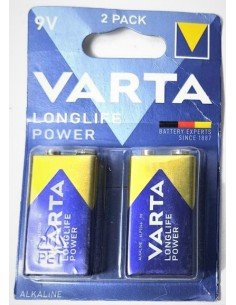 Varta Longlife Power 9V Battery 2 psc in card | baterija.lt