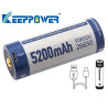 Keepower P2652U battery ICR26650 5200mah