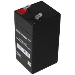 Multipower MP4.5-4 4V 4.5Ah AGM Battery | baterija.lt 2