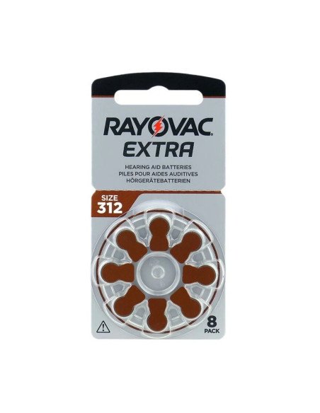 Rayovac Extra 312 (PR41) Hearing Aid Batteries (8 Pack) | baterija.lt