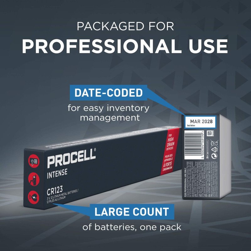 Industrial CR123A Lithium Battery – High Capacity |  baterija.lt